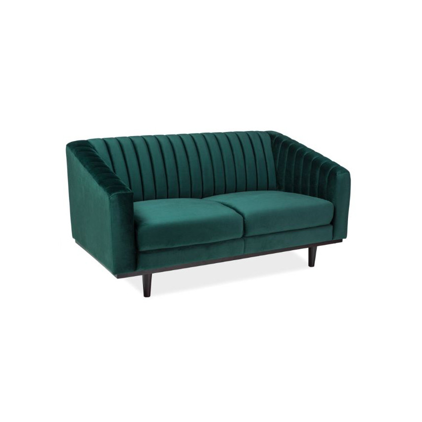 Poze Canapea catifea Asprey 2 verde - H 78 cm