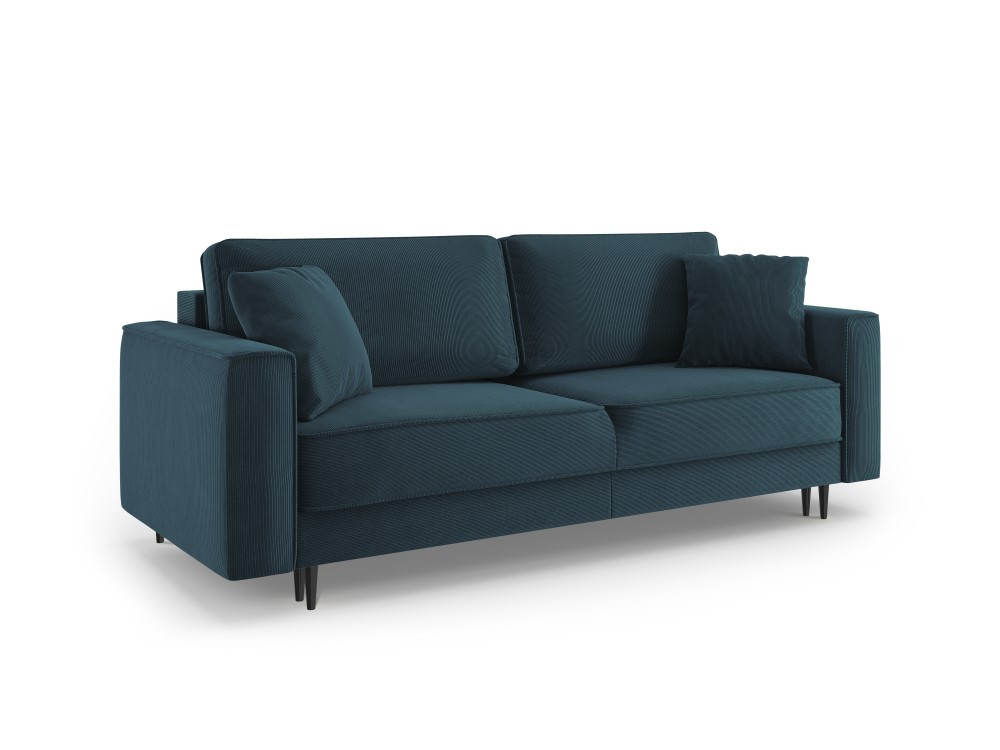 Poze Canapea Fano 3 locuri velvet/picioare negre – L233 x l102 x h89 cm