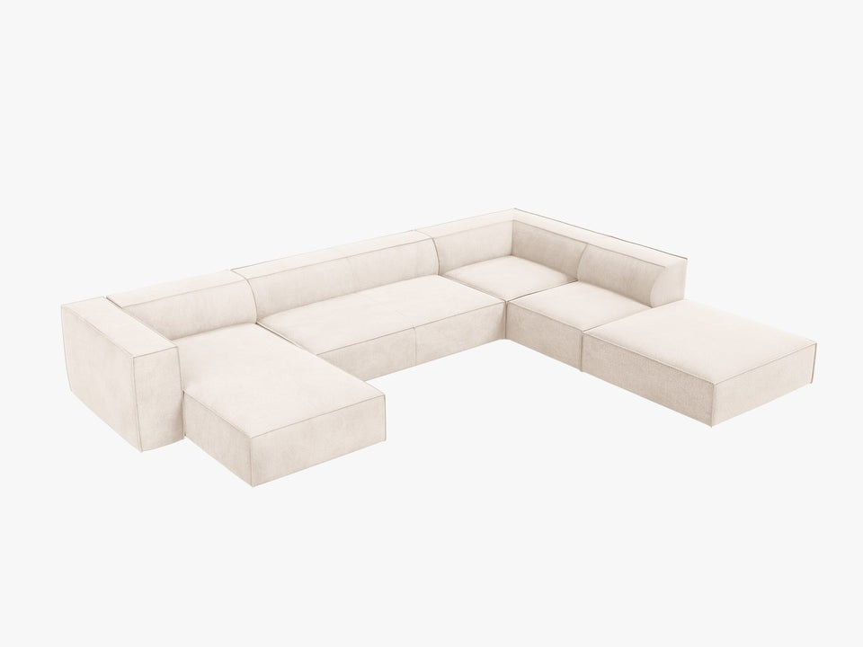 Poze Coltar 6 locuri Agawa stofa L365 cm