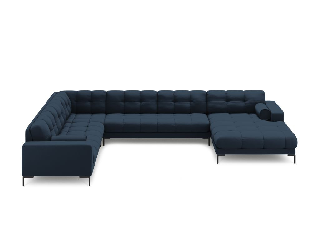Poze Coltar 7 locuri Bali U tapitat/picioare negre – L327 x l256 x h75