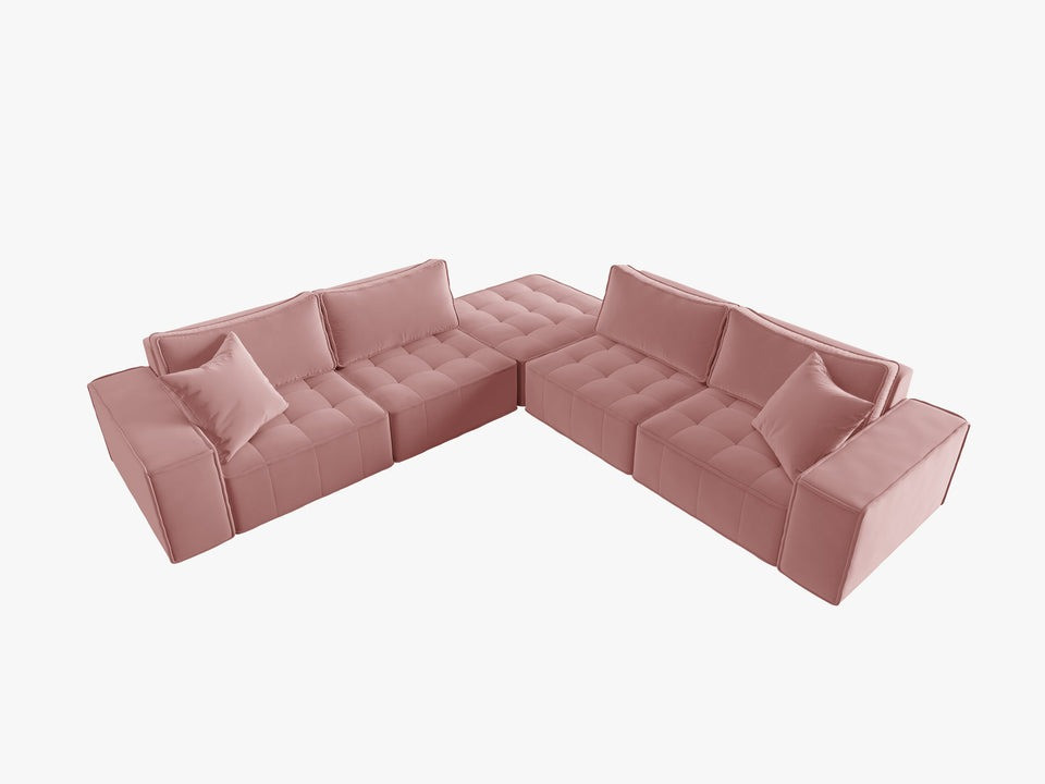 Poze Coltar 7 locuri Mike catifea L276 cm