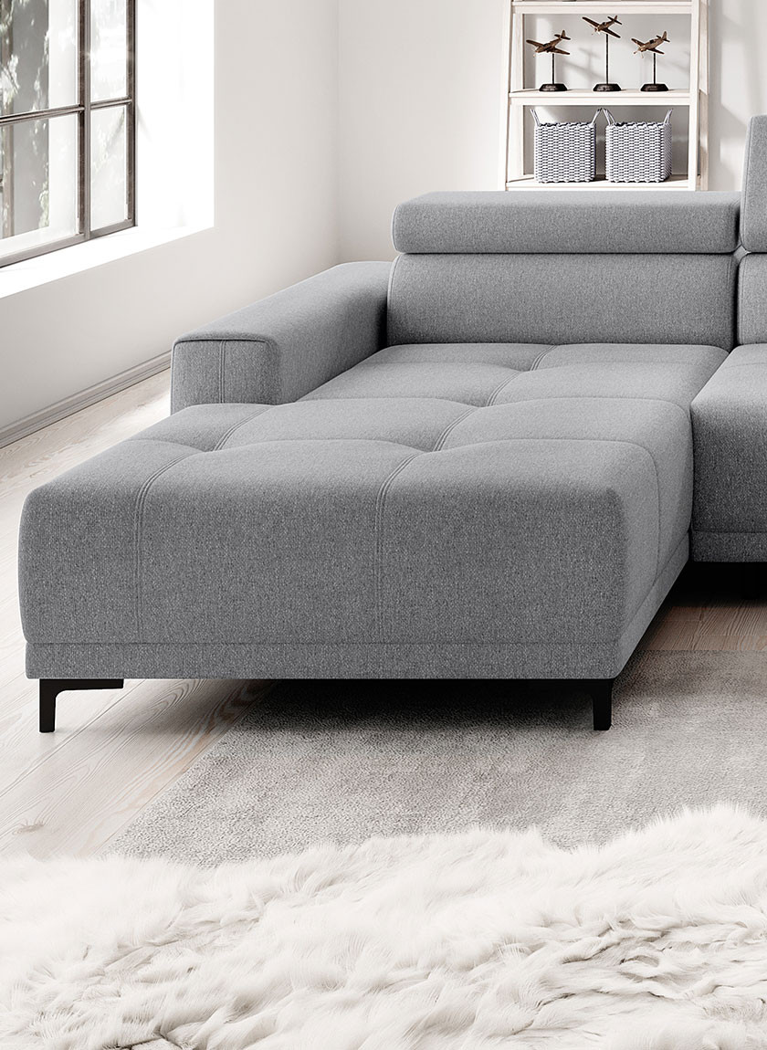 Poze Coltar cu reglaj electric Hugo XL - L353 x l204 x h97 cm