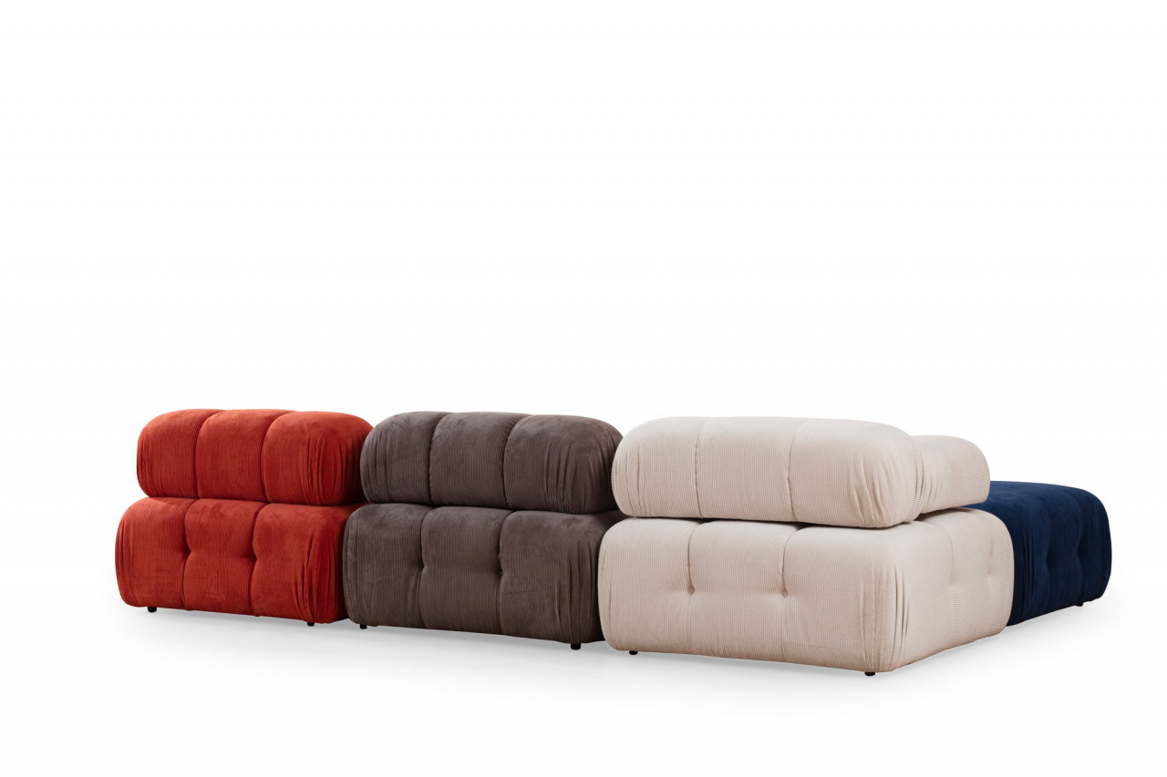 Poze Coltar Doblo cu taburet ( L1-O1-1R-Pouffe) multicolor
