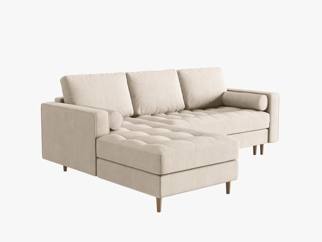 Poze Coltar extensibil 5 locuri Gobi catifea L240 cm