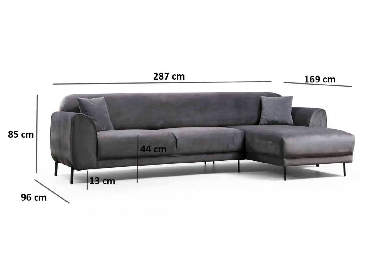 Poze Coltar Image pe dreapta( L3-Chl ) antracit