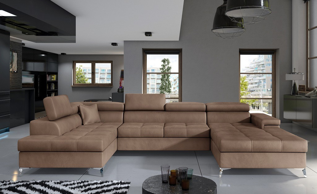 Poze Coltar living extensibil Eduardo – L345 x l202 x h90 cm