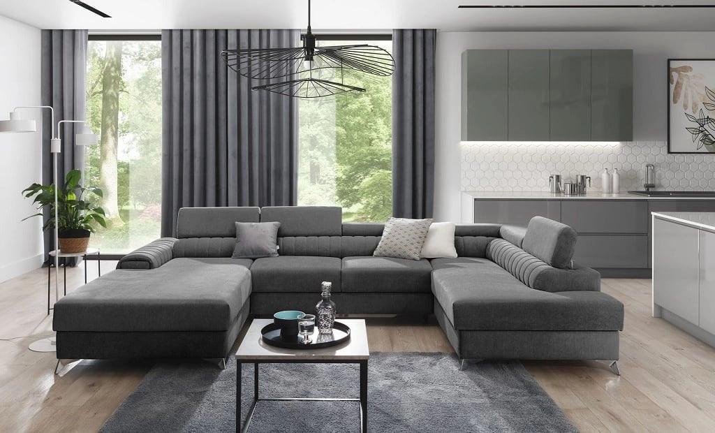 Poze Coltar living extensibil Lacante – L347 x l202 x h95