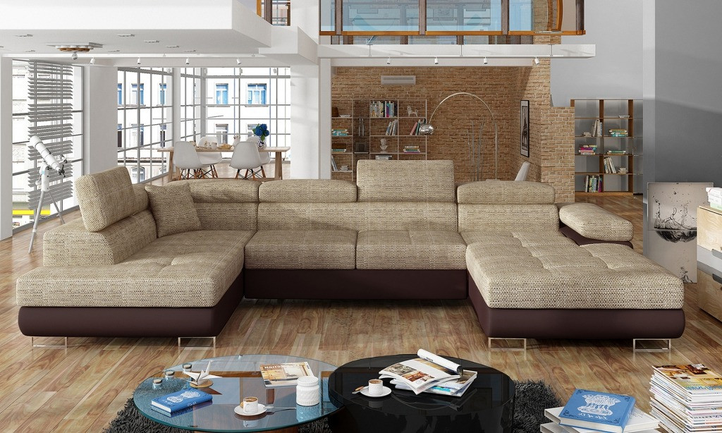 Poze Coltar living extensibil Rodrigo – L345 x l202 x h90 cm
