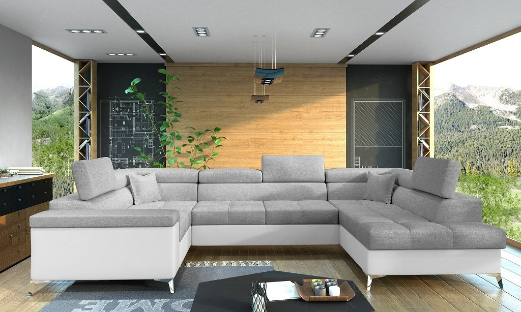 Poze Coltar living extensibil Thiago – L350 x l202 x h90 cm