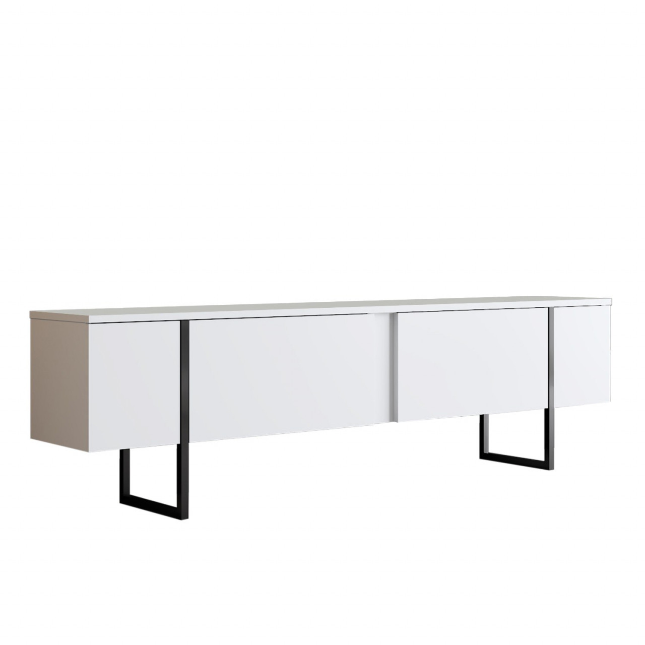 Poze Comoda TV Luxe alb / negru