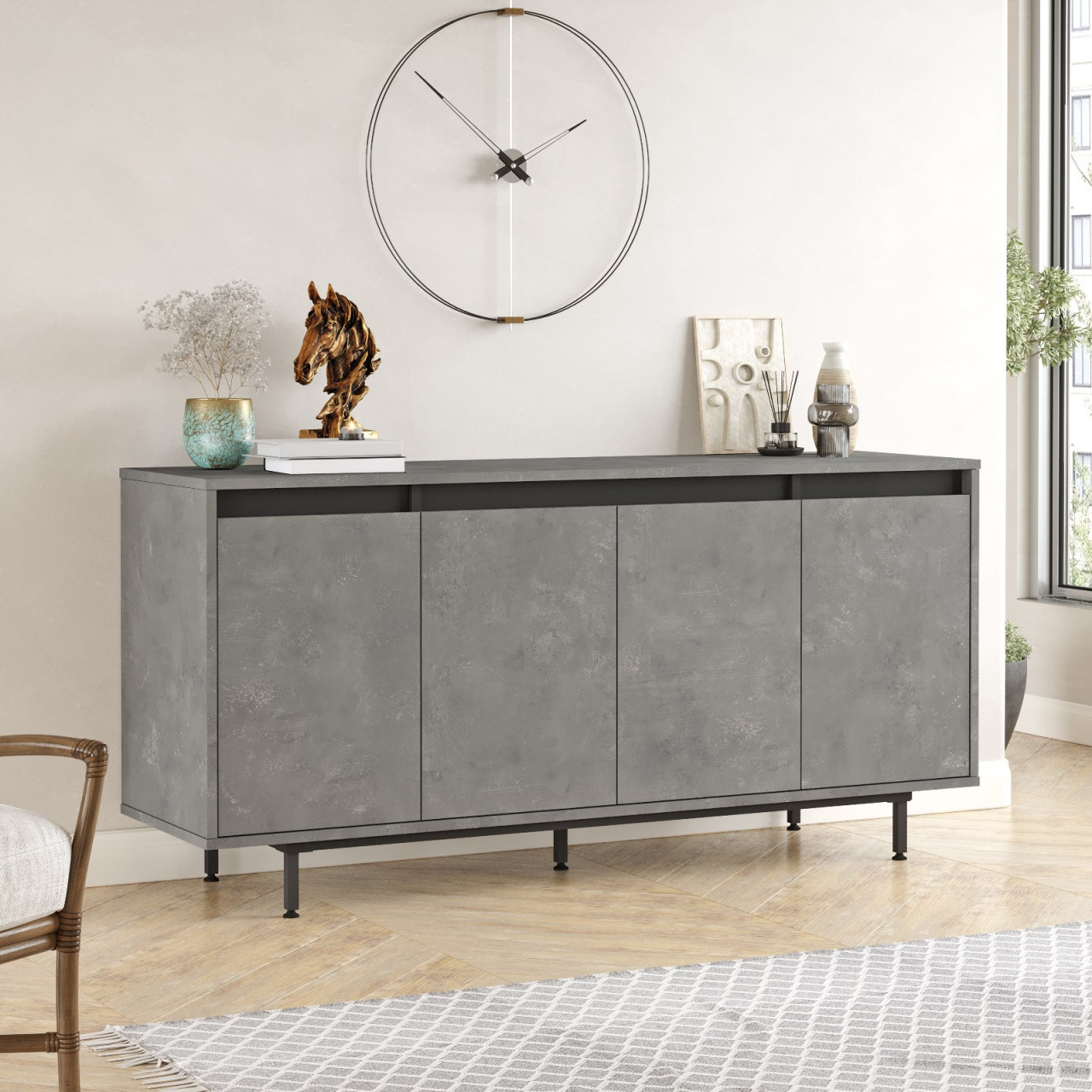 Poze Consola LV30-RL MDF L160 cm - H75,6 cm