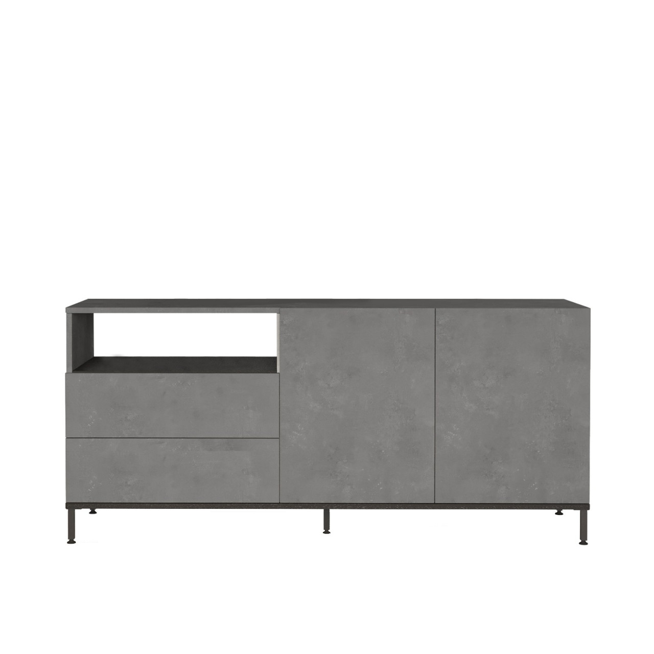 Poze Consola LV32-RL gri/negru L170,3 cm - H75,6 cm