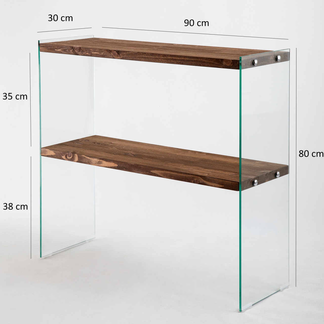Poze Consola Venedik sticla+ metal - H80 cm