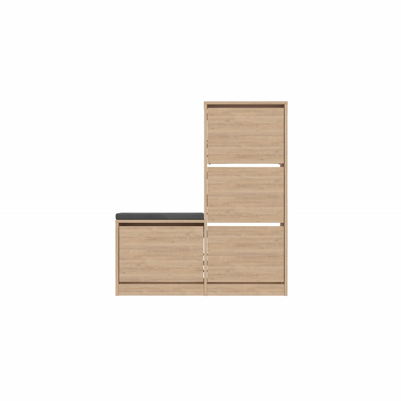 Poze Dulap de incaltaminte MDF Dude stejar L105 cm - H118,5 cm