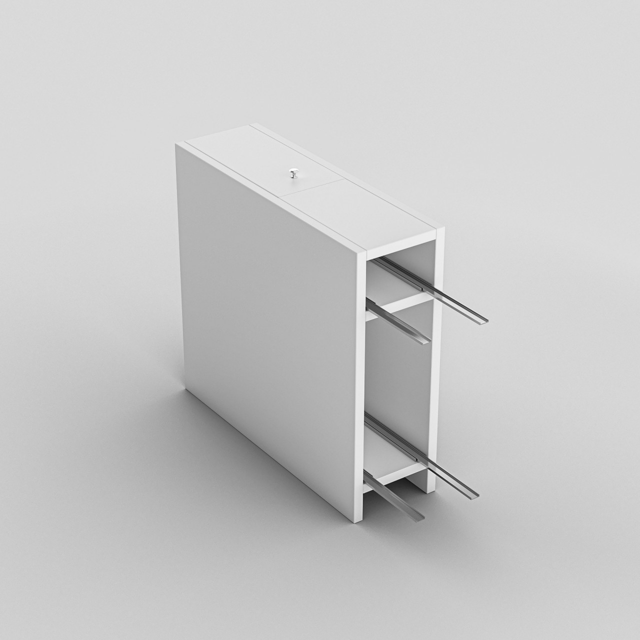 Poze Dulap MDF de baie Calencia alb L19 cm - H55 cm