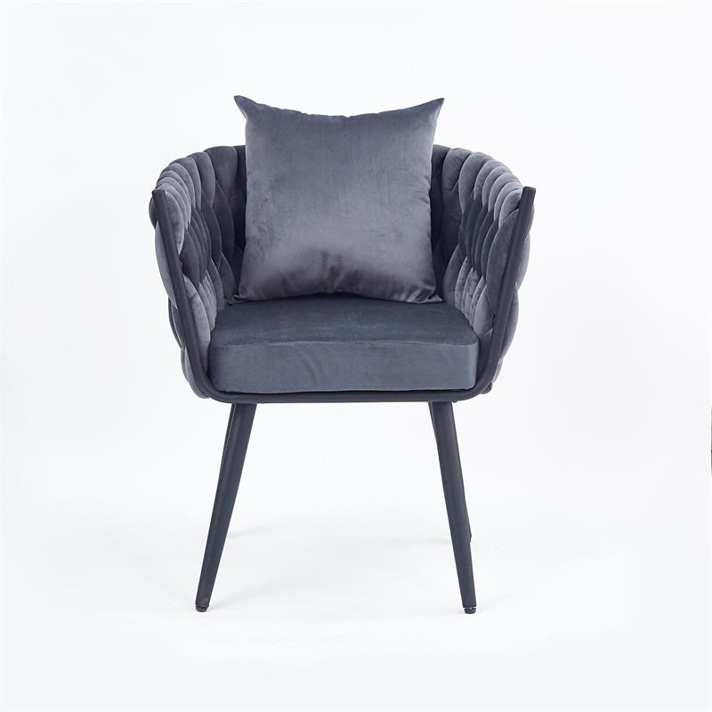 Poze Fotoliu Avatar 2 velvet gri – H77 cm