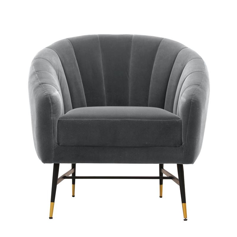 Poze Fotoliu Britney velvet gri - H78 cm