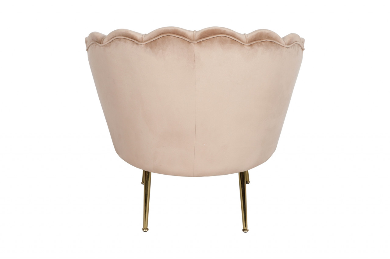 Poze Fotoliu Camellia 1 velvet bej Blu28/auriu