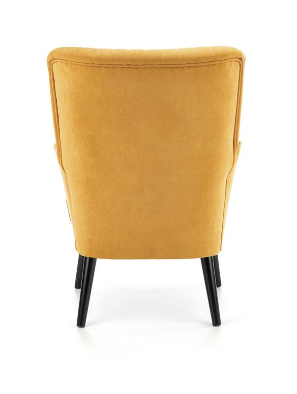 Poze Fotoliu Delgado velvet mustariu – H100 cm