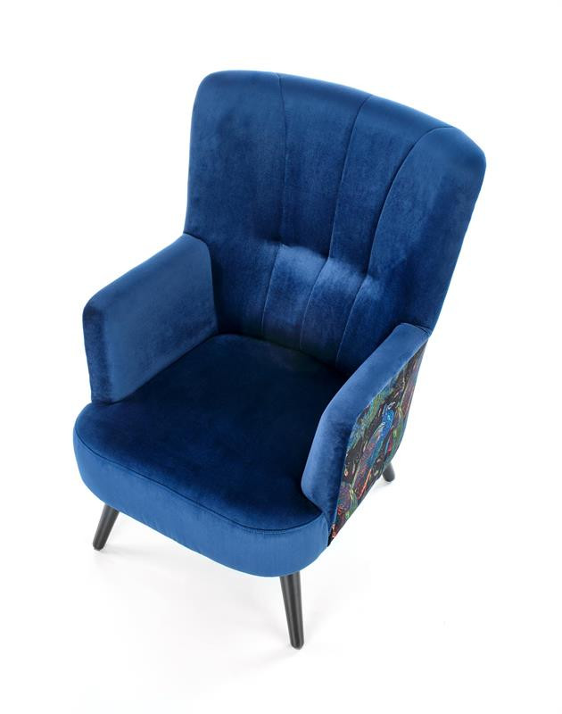 Poze Fotoliu Pagoni velvet bleumarin - H95 cm