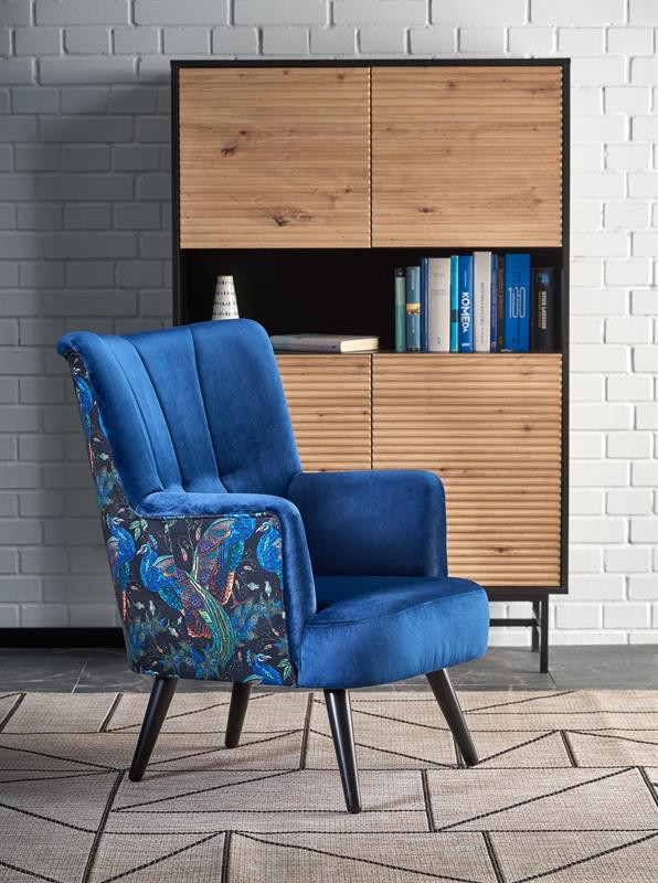 Poze Fotoliu Pagoni velvet bleumarin - H95 cm