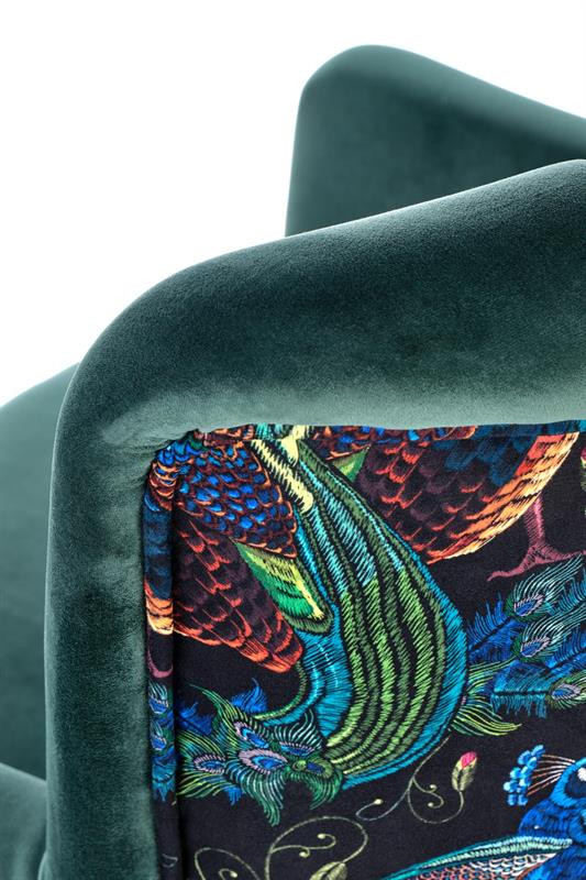 Poze Fotoliu Pagoni velvet verde - H95 cm