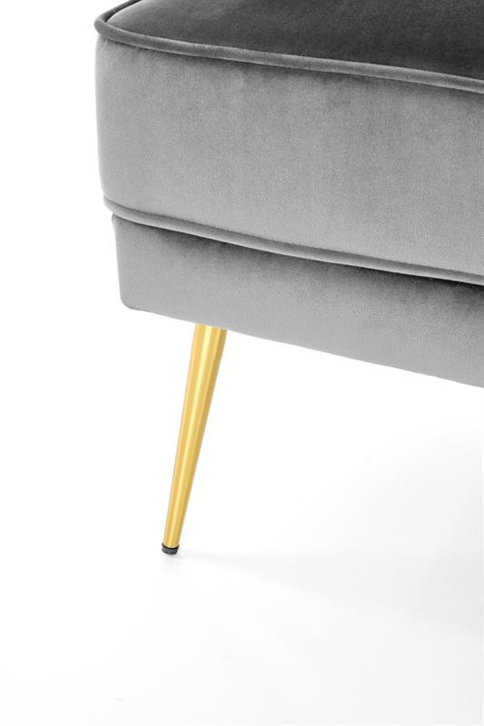 Poze Fotoliu Santi velvet gri/gold - H88 cm