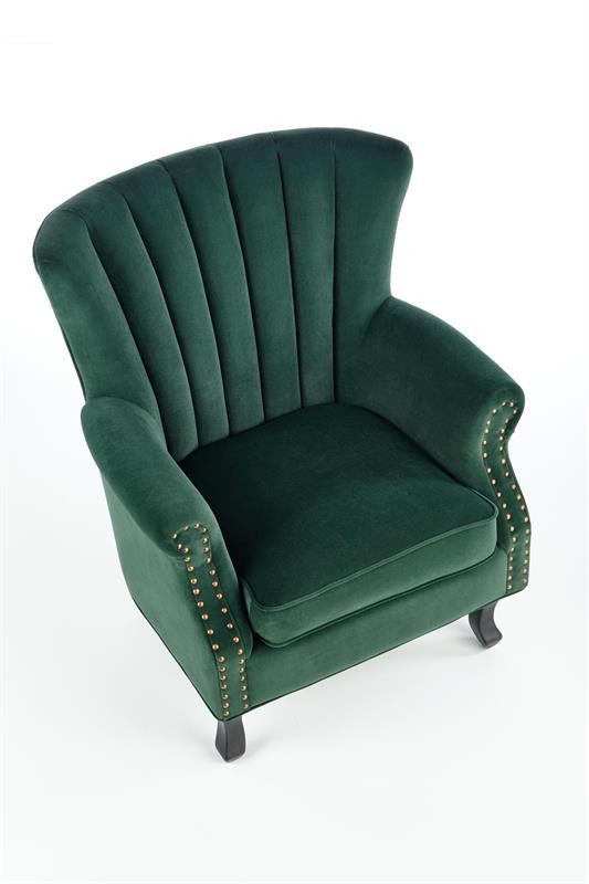 Poze Fotoliu Titan velvet verde – H87 cm