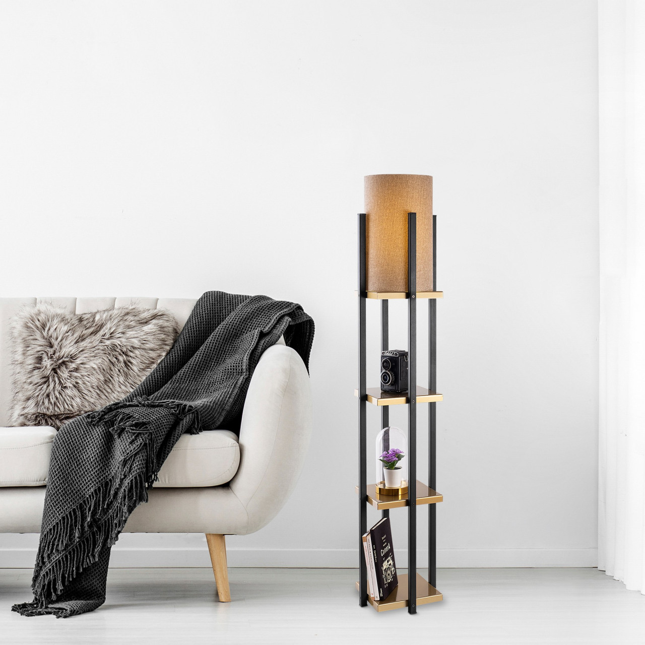 Poze Lampadar 7116 - Black, Gold