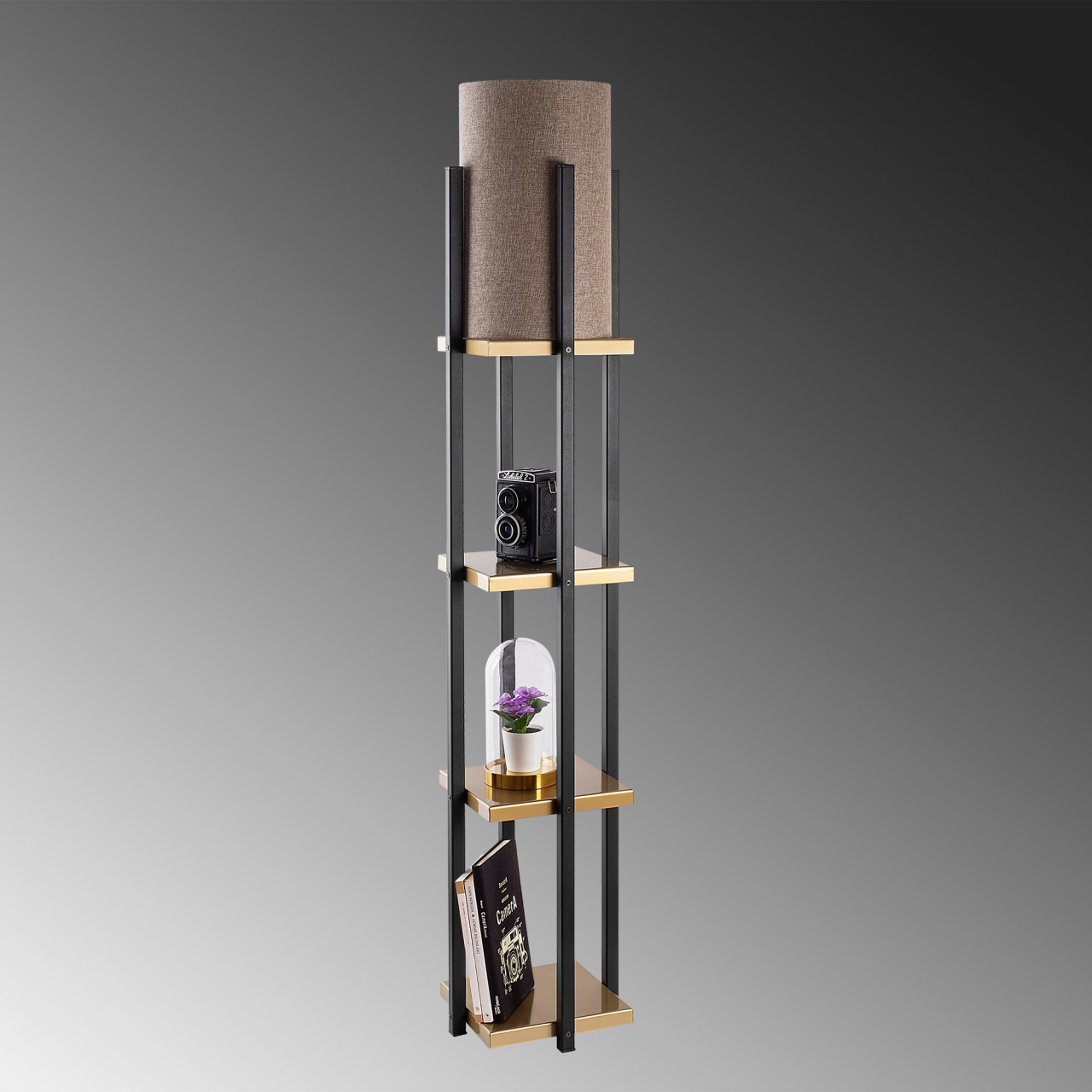 Poze Lampadar 7116 - Black, Gold
