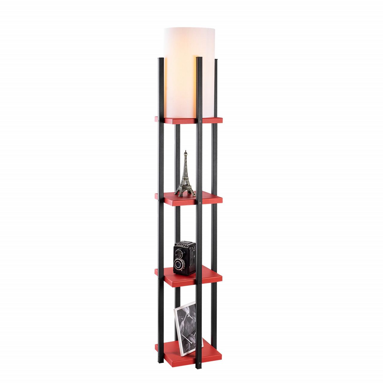Poze Lampadar 7117 negru/rosu