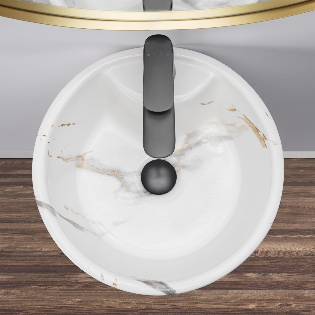 Poze Lavoar Blanka freestanding marmura - H84 cm