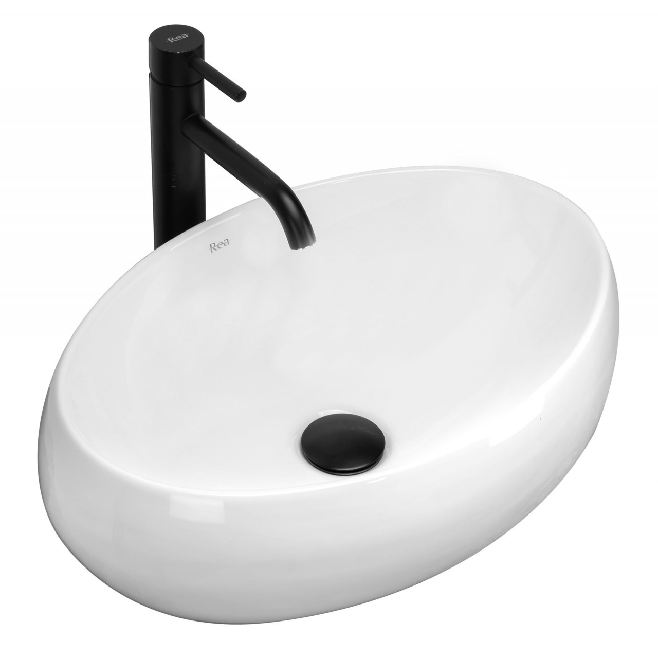 Poze Lavoar Linda alb ceramica sanitara - 48,5 cm