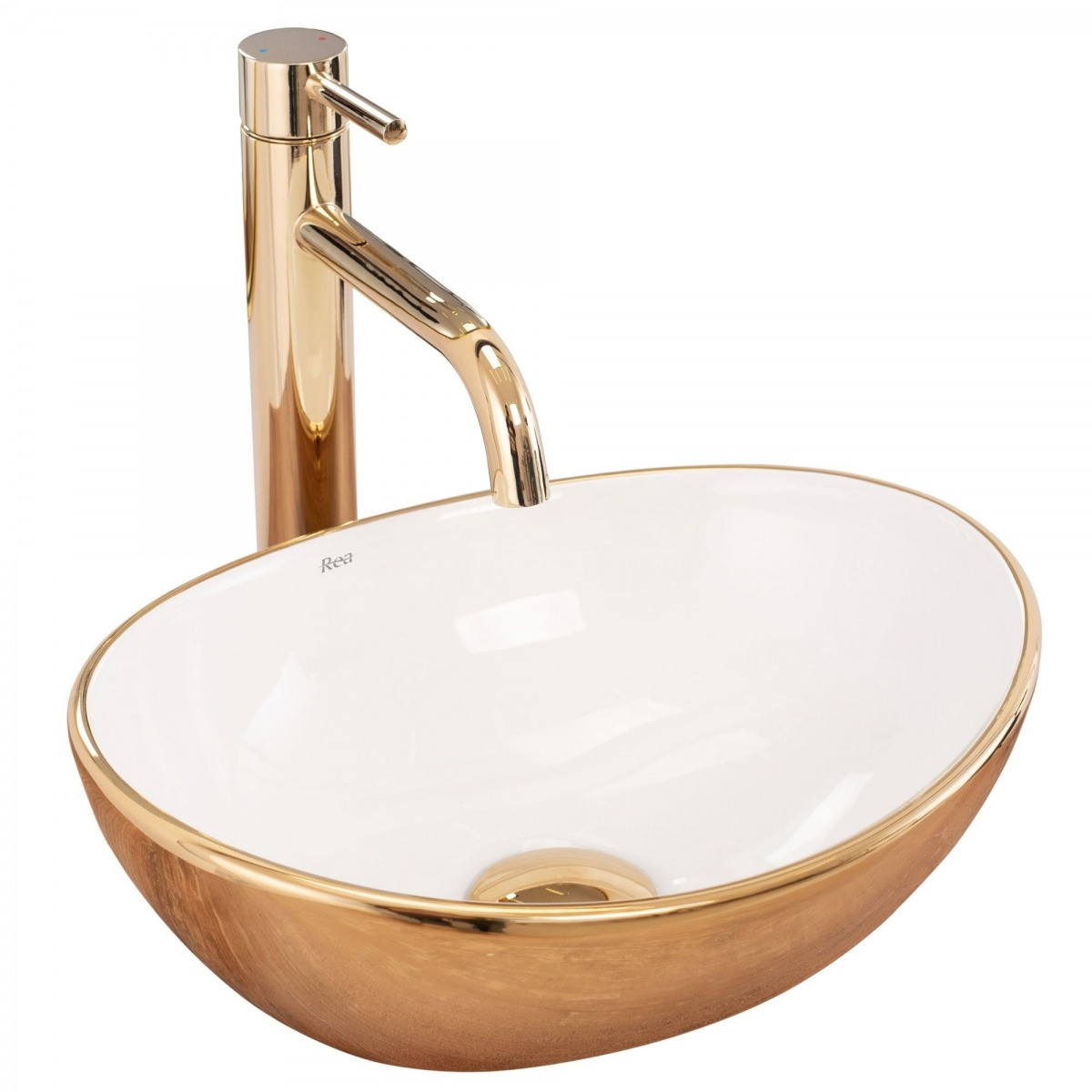 Poze Lavoar Sofia Mini gold ceramica sanitara – 34 cm