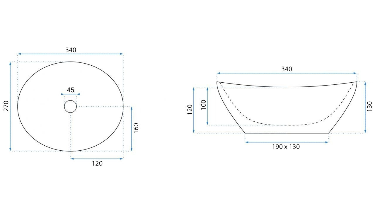 Poze Lavoar Sofia Mini gold ceramica sanitara – 34 cm