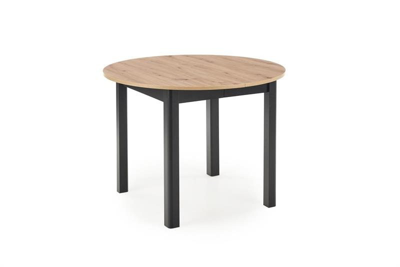 Masa extensibilă ringo stejar/negru – l102-142xl102xh76 cm