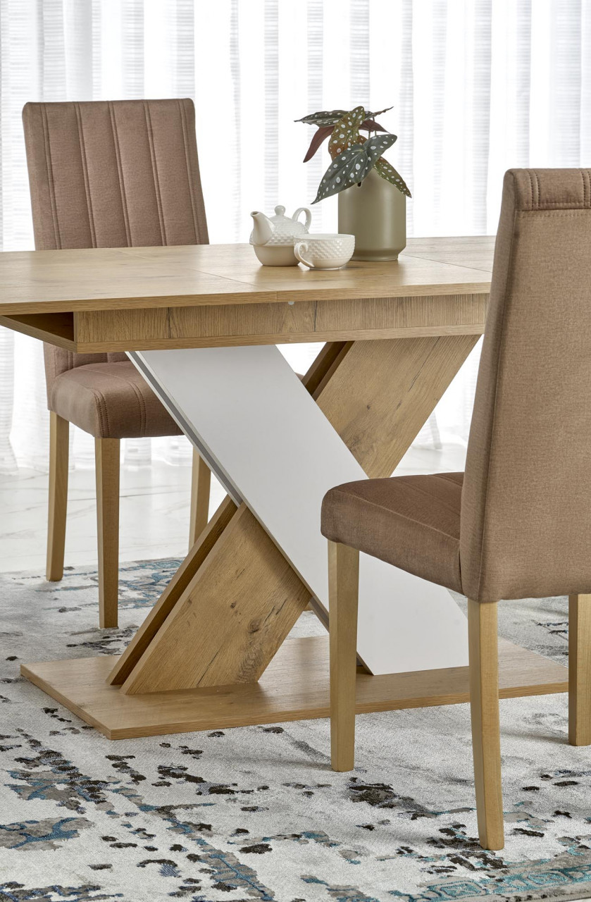 Poze Masa extensibila Xarelto L130-175 cm stejar lancelot/alb