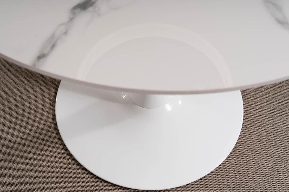 Poze Masa rotunda Espero alb/alb– ø90 / h75 cm