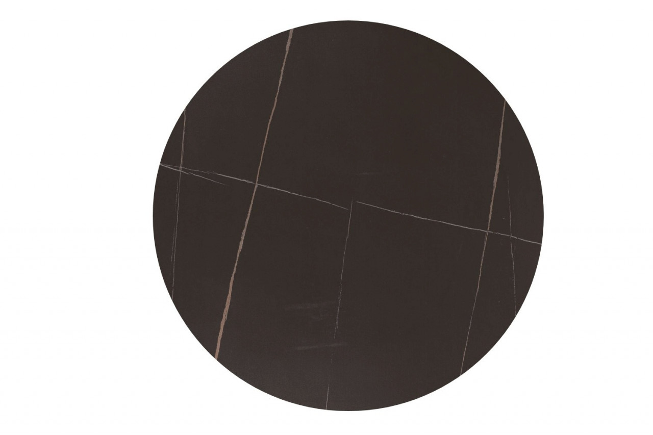 Poze Masa rotunda Espero negru mat/negru mat - ø80 / h75 cm