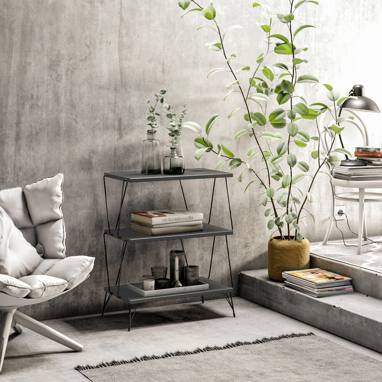 Poze Masuta Lazandos antracit