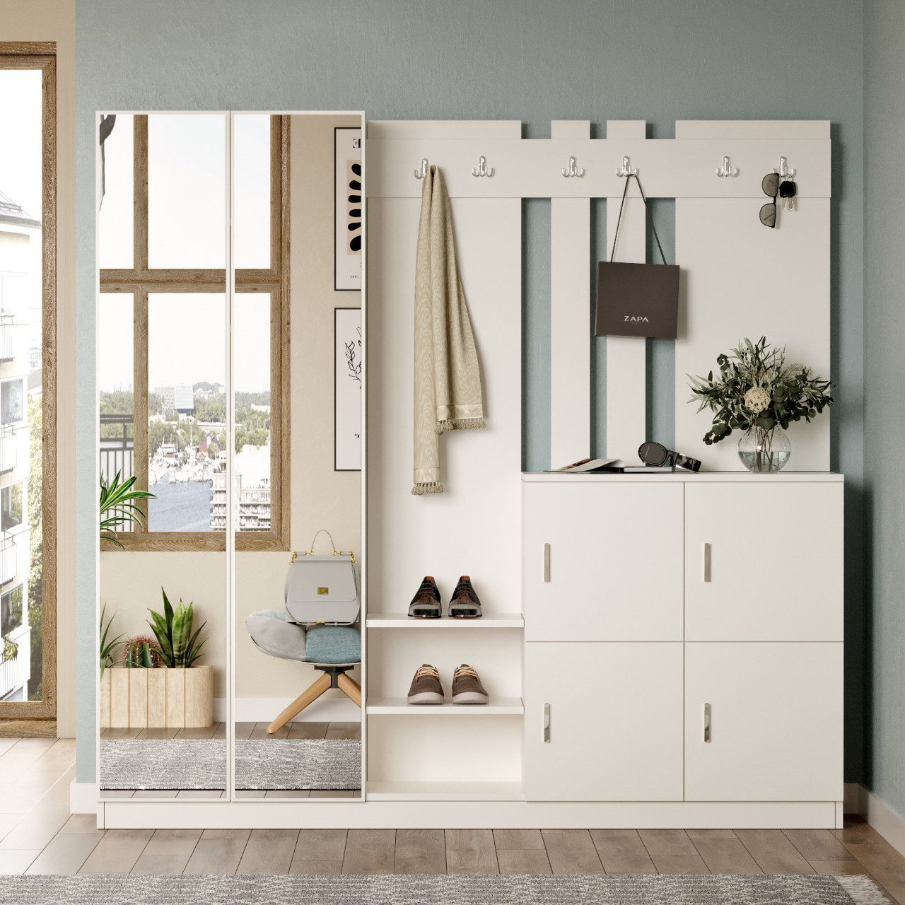 Poze Mobilier de hol DD9-W alb