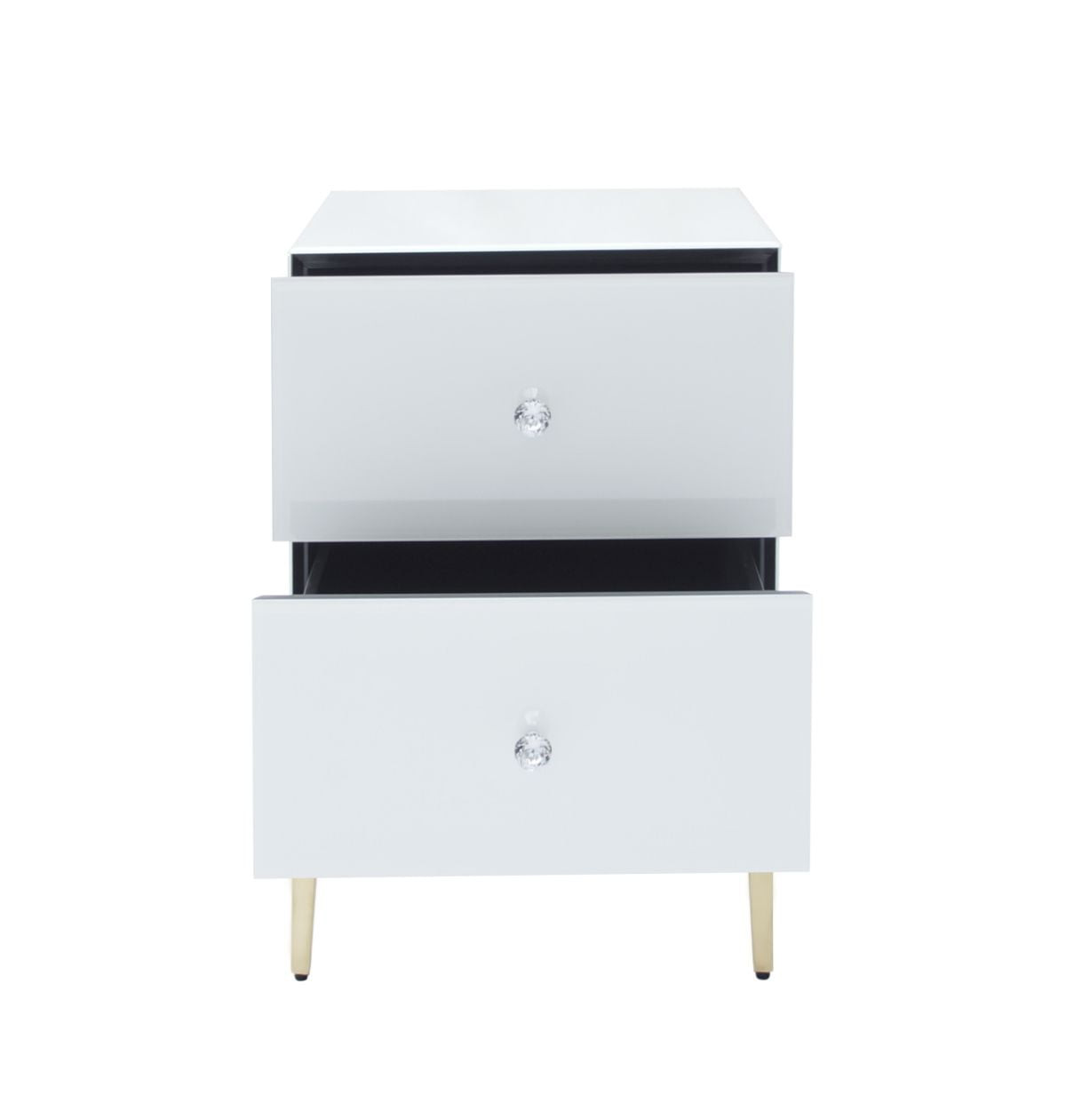 Poze Noptiera Milan alb/silver – H78 cm