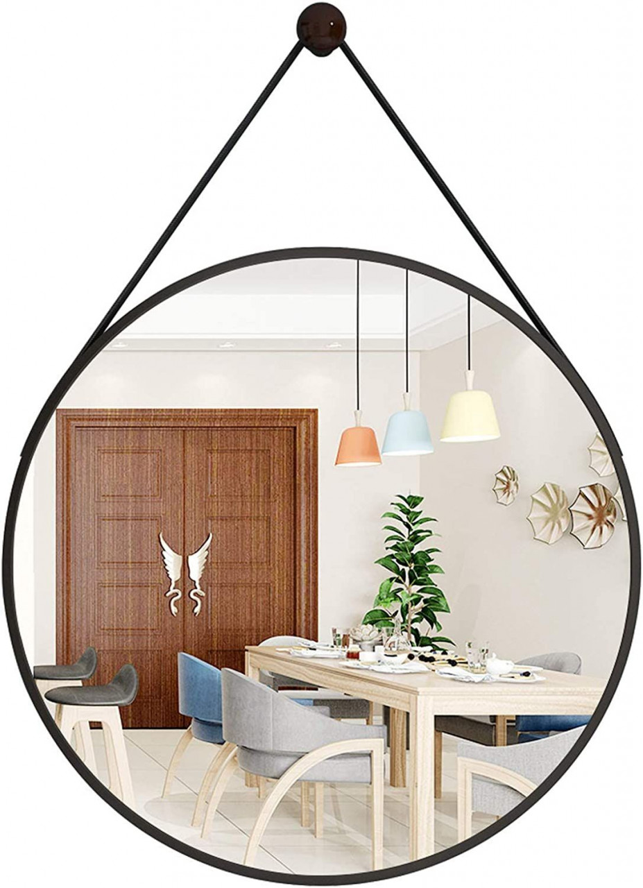 Poze Oglinda rotunda neagra Loft 60 cm CFZL-MR060