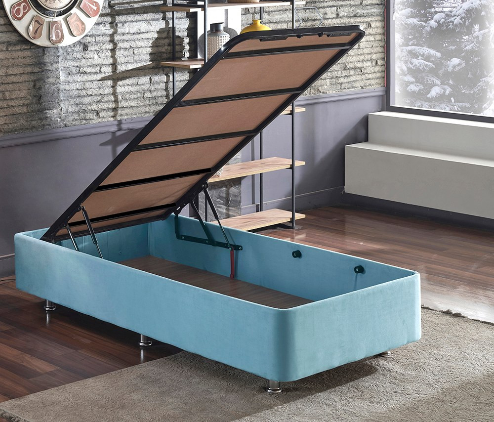 Poze Pat Cozy albastru 120x200 cm