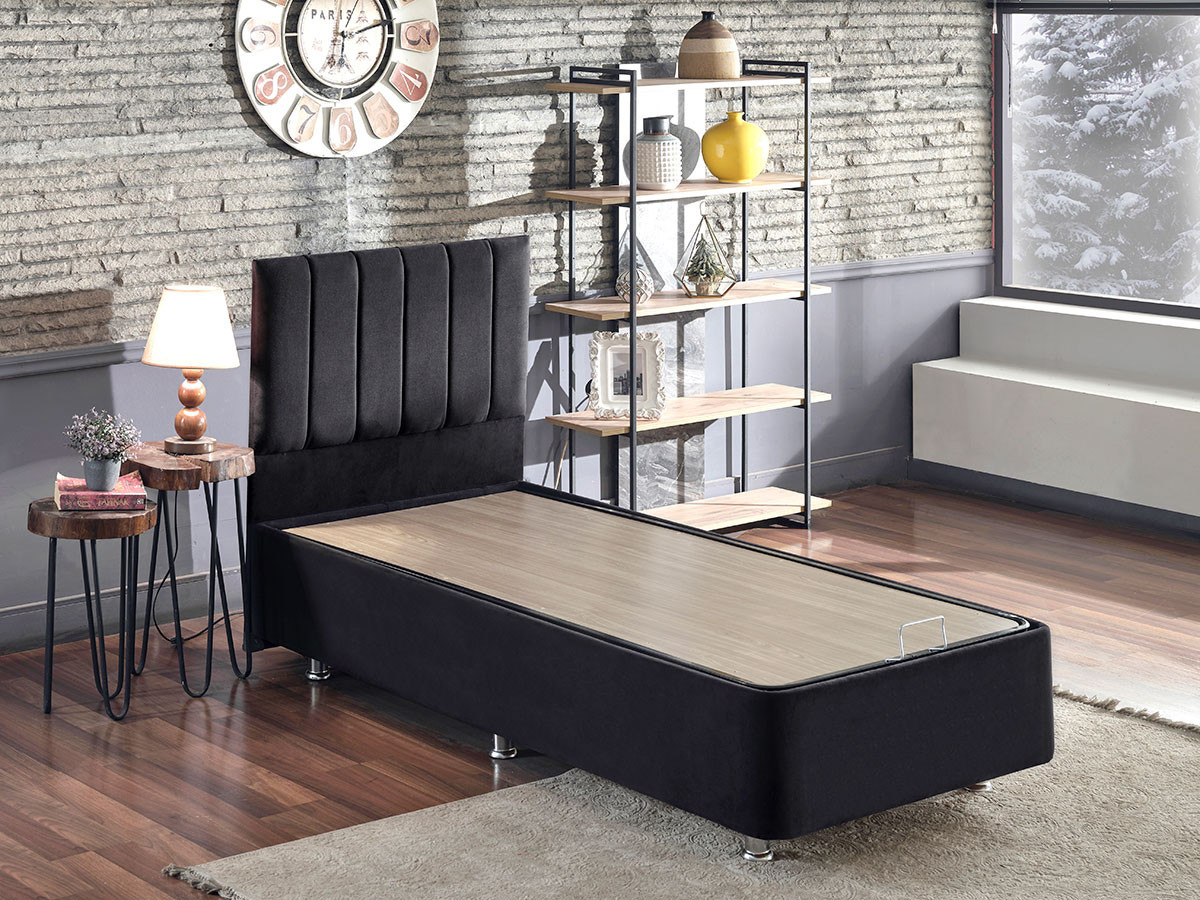 Poze Pat Ela T negru 90x190 cm