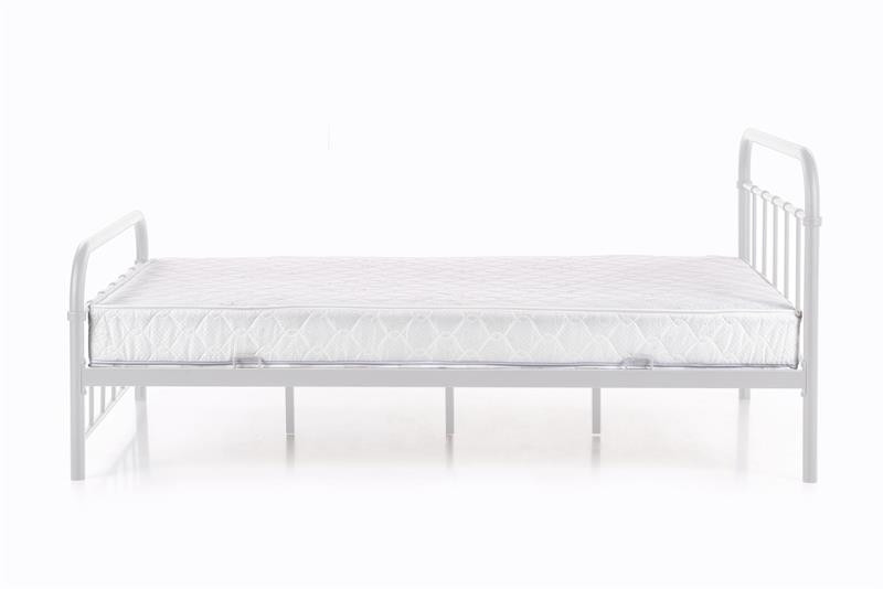 Poze Pat metalic Linda alb – 90 x 200 cm