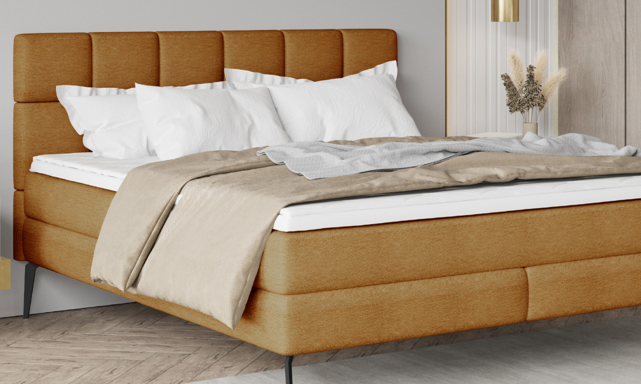 Poze Pat tapitat boxspring Adel 160x200 cm