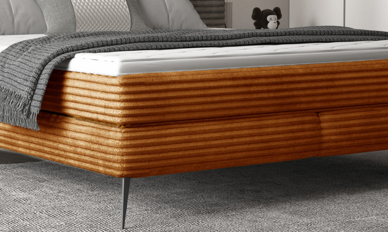 Poze Pat tapitat boxspring Lucy 160x200 cm