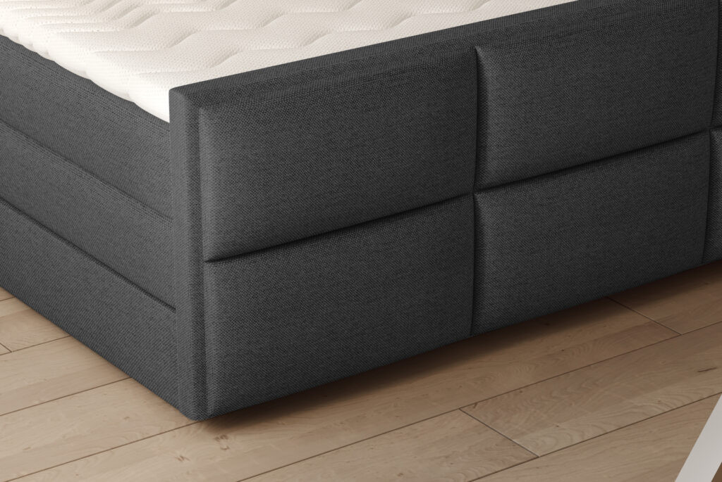 Poze Pat tapitat boxspring Melva 180x200 cm
