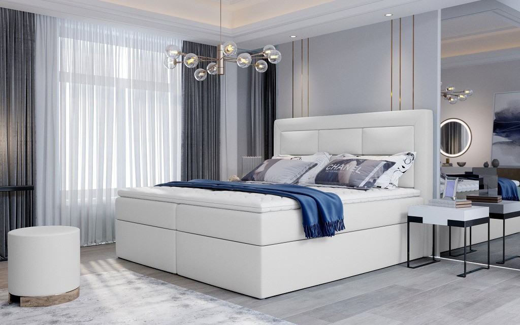 Poze Pat tapitat boxspring Vivre – 180/200 cm